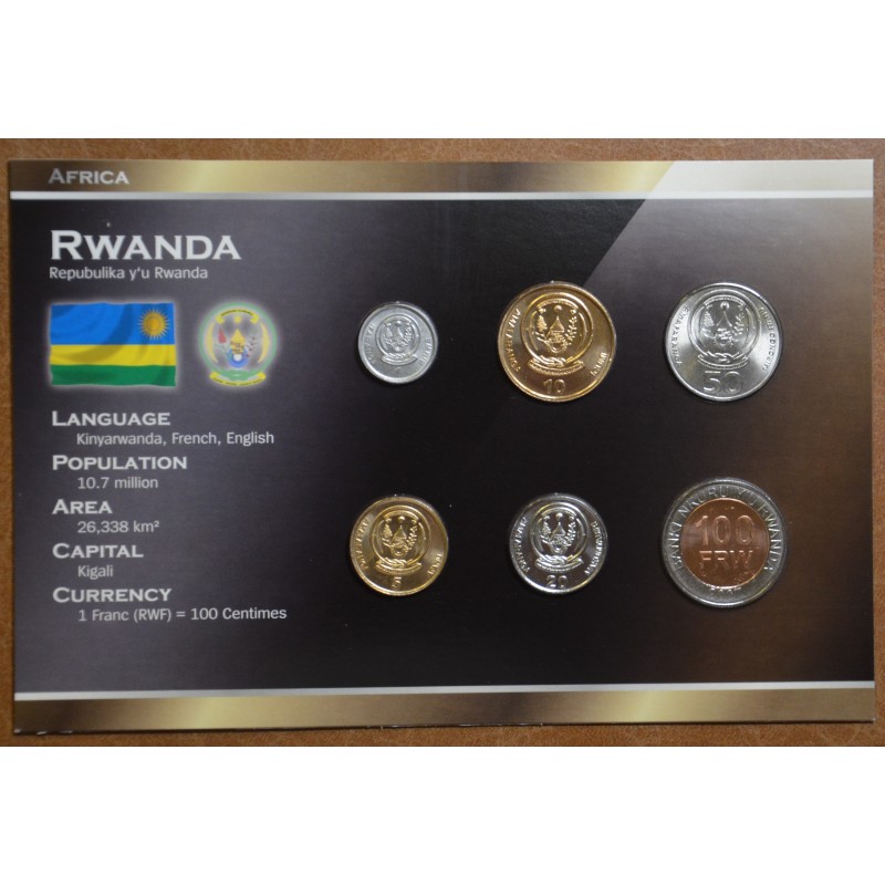 euroerme érme Rwanda 6 érme (UNC)