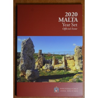 euroerme érme Málta 2020 forgalmi sor + emlékérme \\"F\\" verjeggye...