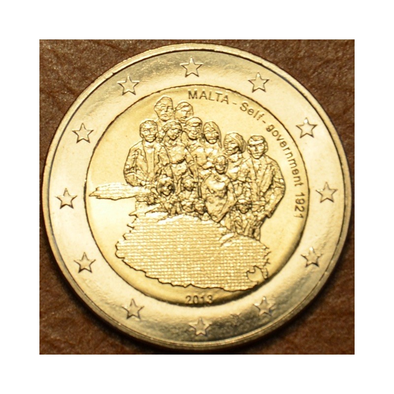 Euromince mince 2 Euro Malta 2013 so značkou - Samostatnosť: vlastn...