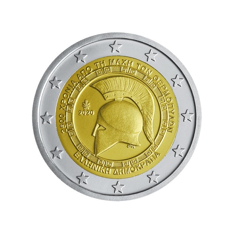 euroerme érme Sérült 2 Euro Görögország 2020 - Thermopülai csata (UNC)