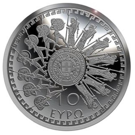 euroerme érme 10 Euro Görögország 2020 - Thermopülai csata (Proof)