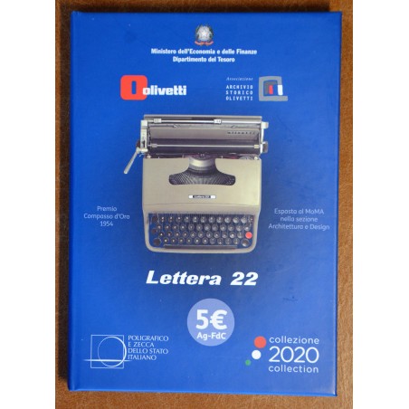 euroerme érme 3x 5 Euro Olaszország 2020 - Olivetti Lettera 22 (BU)