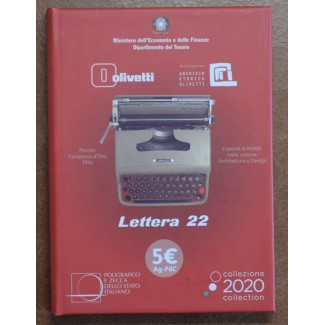 euroerme érme 5 Euro Olaszország 2020 - Vörös Olivetti Lettera 22 (BU)