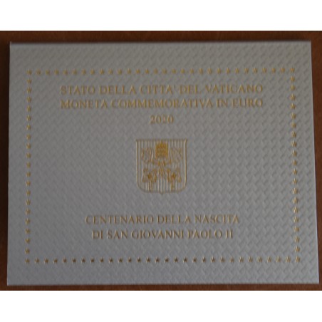 eurocoin eurocoins Cover for 2 Euro Vatican 2020 - 100th Anniversar...