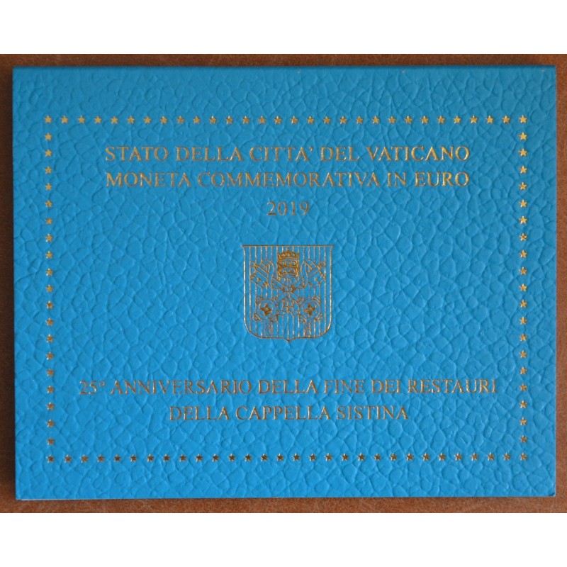 eurocoin eurocoins Cover for 2 Euro Vatican 2019 - Sistine Chapel