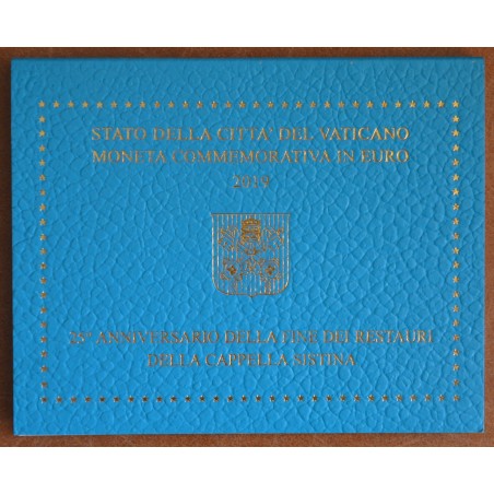 eurocoin eurocoins Cover for 2 Euro Vatican 2019 - Sistine Chapel