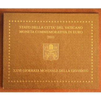 euroerme érme Eredeti tok 2 Euro Vatikán 2011 - XXVI. ifjúsági vilá...