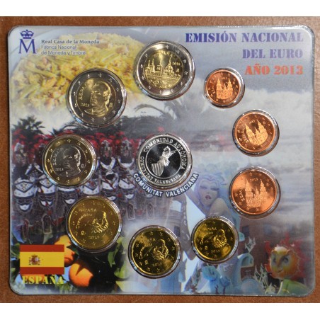eurocoin eurocoins Spain 2013 set of 9 coins + token (BU)