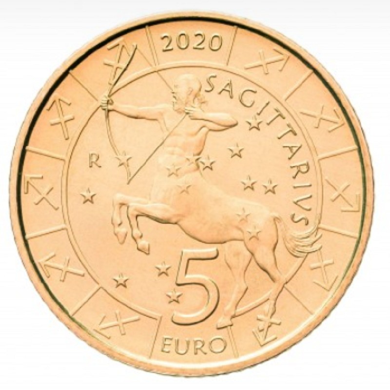 Euromince mince 5 Euro San Marino 2020 Zodiac: Strelec (UNC)