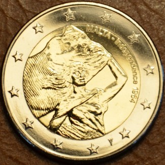 euroerme érme 2 Euro Málta - Függetlenség 1964 holland verjegy (UNC)