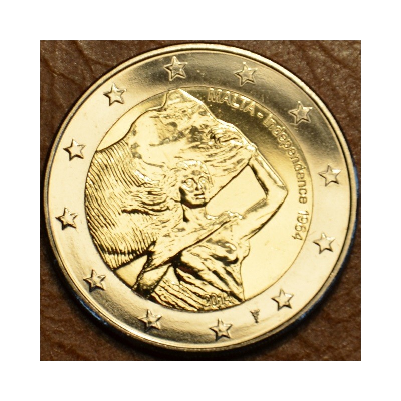 eurocoin eurocoins 2 Euro Malta - Independency 1964 mintmark (UNC)