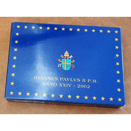 Euromince mince Sada 8 euromincí Vatikan 2002 s Ag medailou (Proof)