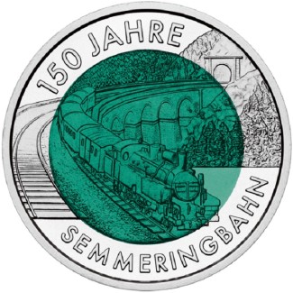 eurocoin eurocoins 25 Euro Austria 2004 - Semmerinbahn (Niob)