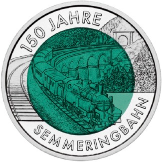 Euromince mince 25 Euro Rakúsko 2004 - Semmerinbahn (Niob)