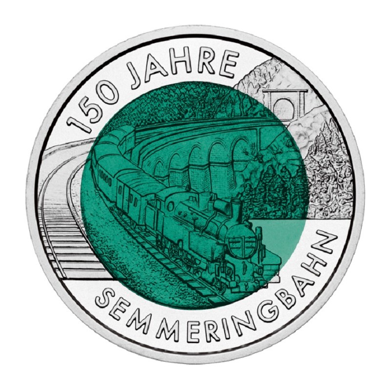 euroerme érme 25 Euro Ausztria 2004 - Semmerinbahn (Niob)