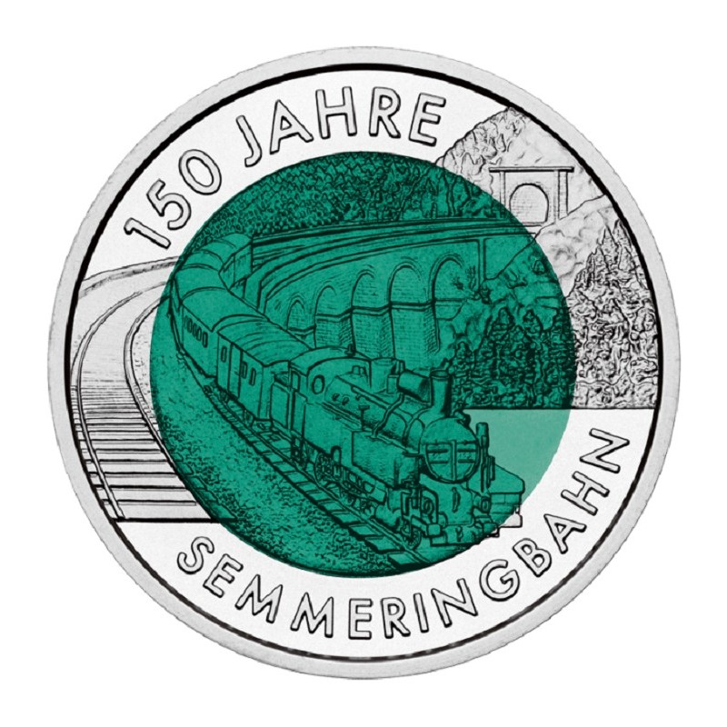 Euromince mince 25 Euro Rakúsko 2004 - Semmerinbahn (Niob)
