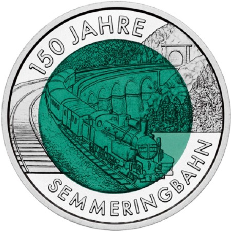 euroerme érme 25 Euro Ausztria 2004 - Semmerinbahn (Niob)