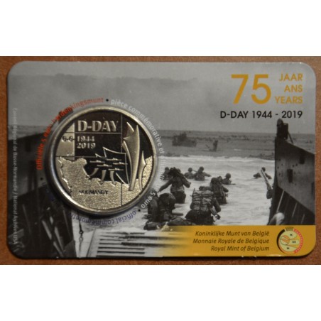 euroerme érme 5 Euro Belgium 2019 D-day (BU kártya)