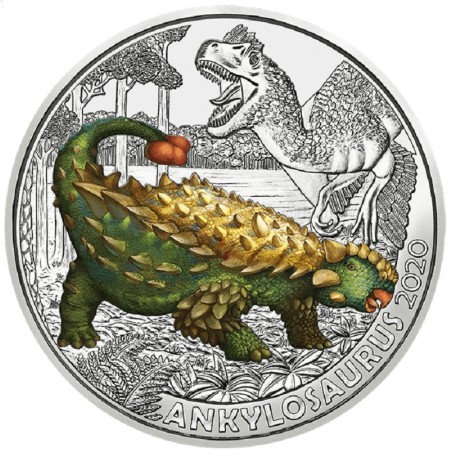 Euromince mince 3 Euro Rakúsko 2020 - Ankylosaurus magniventris (UNC)