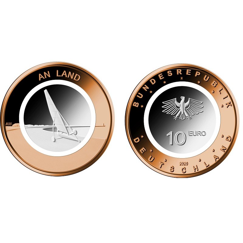 euroerme érme 10 Euro Németország \\"ADFGJ\\" 2020 A földön (5x UNC)