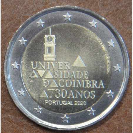 Euromince mince Poškodená 2 Euro Portugalsko 2020 - Universita v Co...
