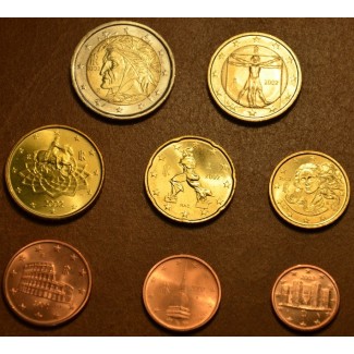 euroerme érme Olasz 8 részes forgalmi sor 2002 (UNC)