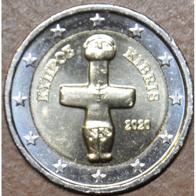 Euromince mince Poškodená 2 Euro Cyprus 2020 (UNC)