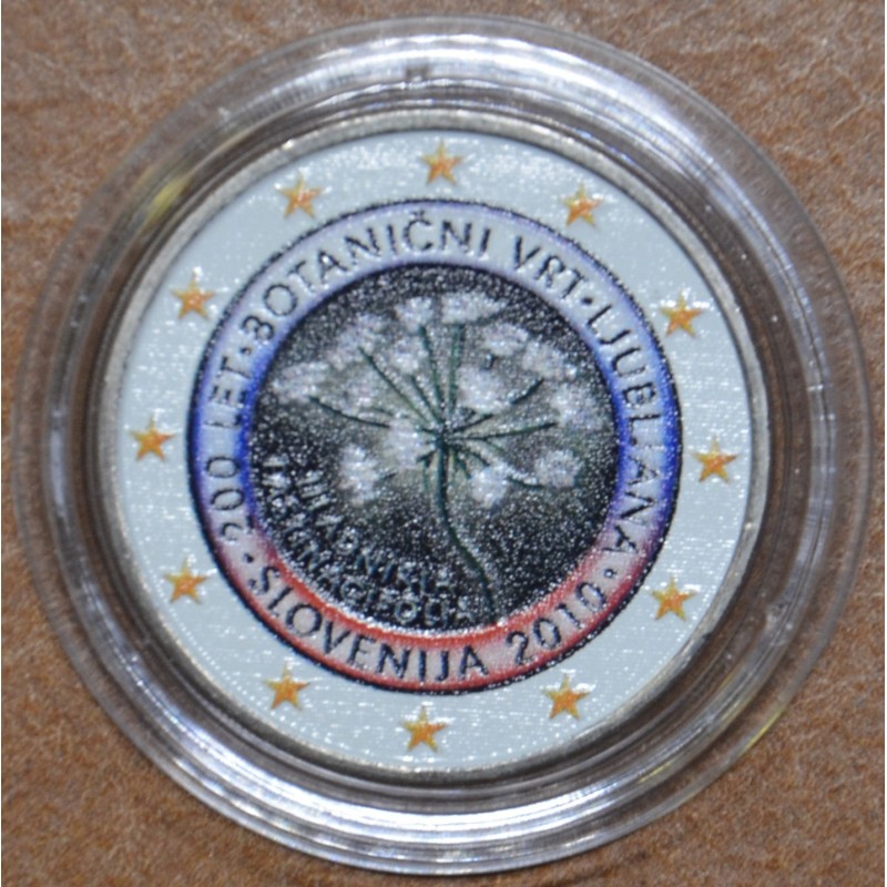 Euromince mince 2 Euro Slovinsko 2010 - 200 rokov botanickej záhrad...