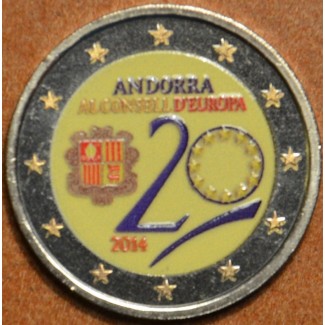 2 Euro Andorra 2014 - Admission to Council of Europe II.  (colored UNC)
