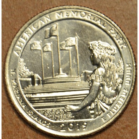 Euromince mince 25 cent USA 2019 American Memorial Park \\"S\\" (UNC)