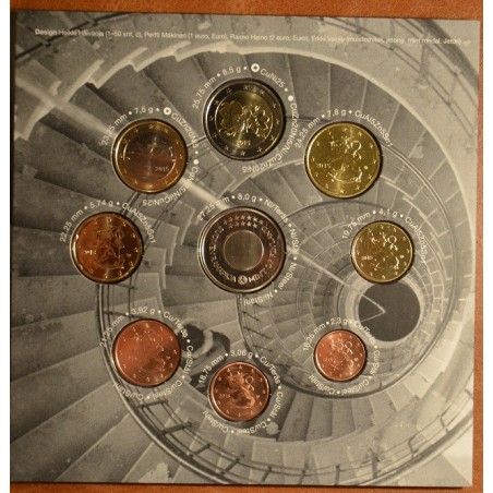 Euromince mince Fínsko 2015 - sada 8 mincí (BU)