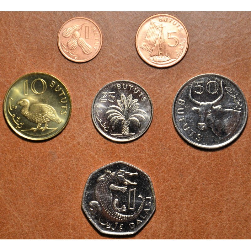 Euromince mince Gambia 6 mincí 1998 (UNC)