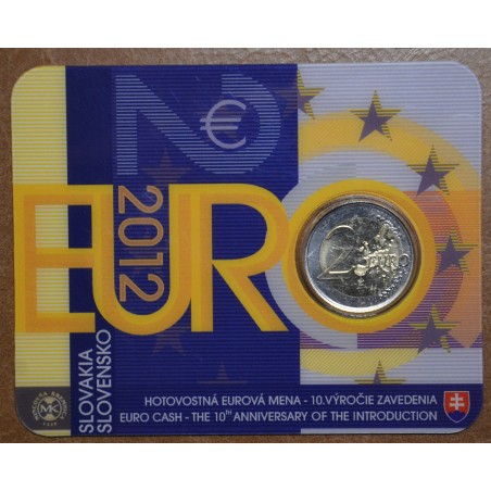 Euromince mince 2 Euro Slovensko 2012 - 10. výročia vzniku Eura (BU...