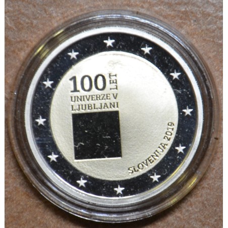 Euromince mince 2 Euro Slovinsko 2019 - Univerzita v Ljubljane (Proof)