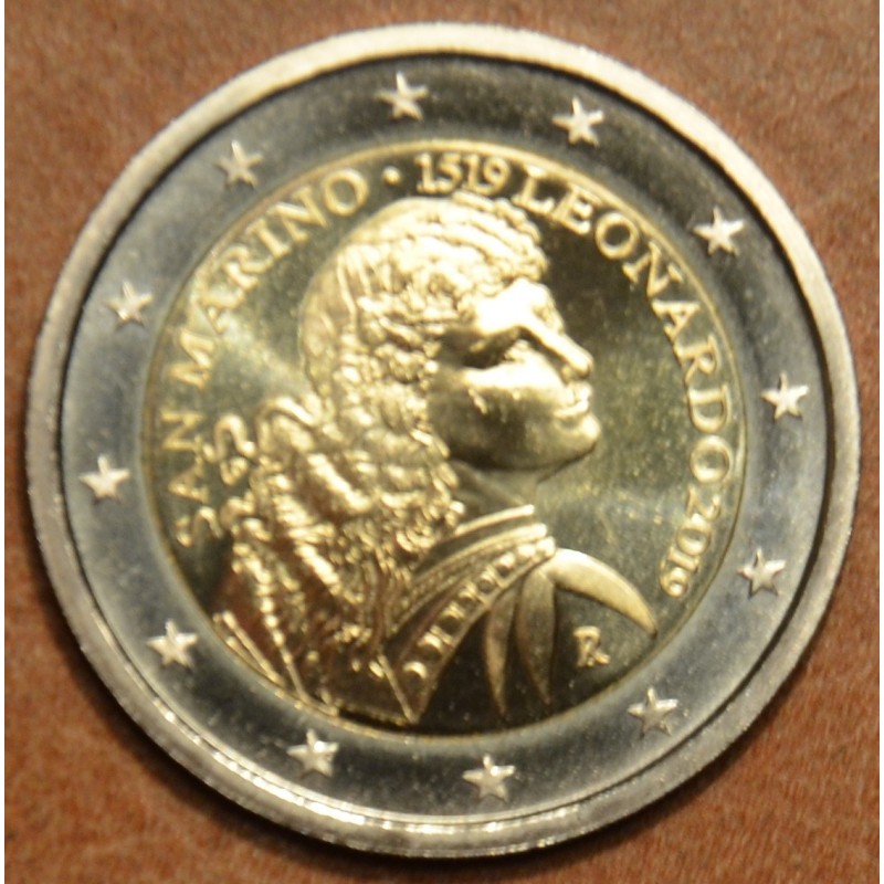 Euromince mince 2 Euro San Marino 2019 - Leonardo da Vinci (UNC)