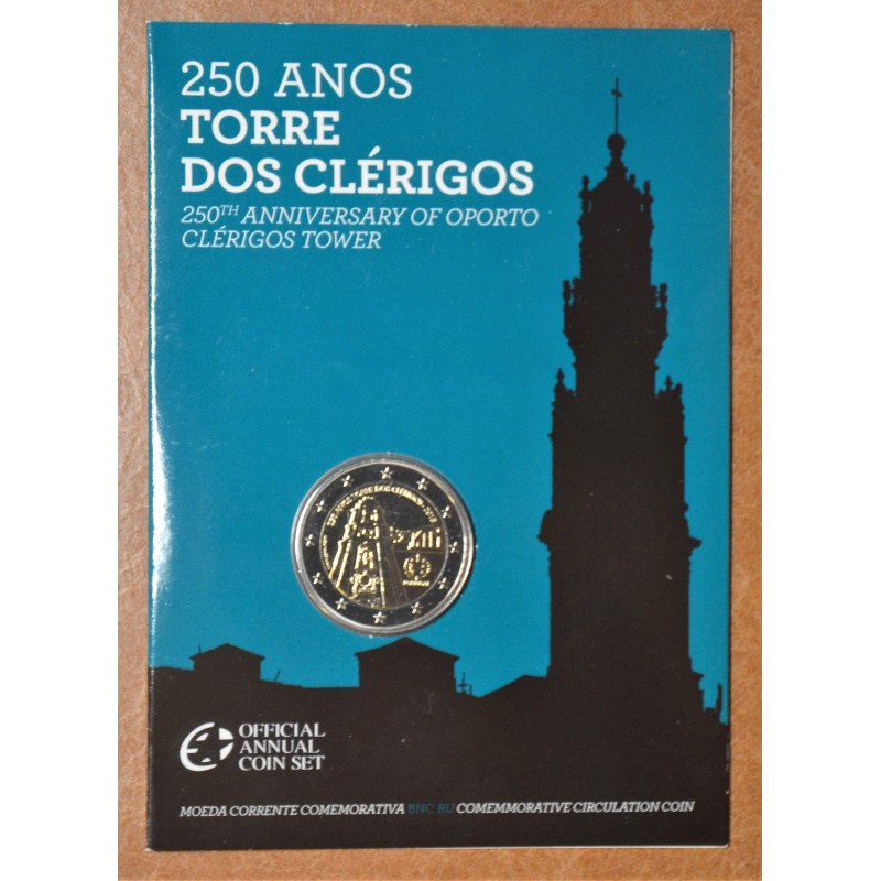 euroerme érme 2 Euro Portugália 2013 - 250 éves a Clerigos torony (...