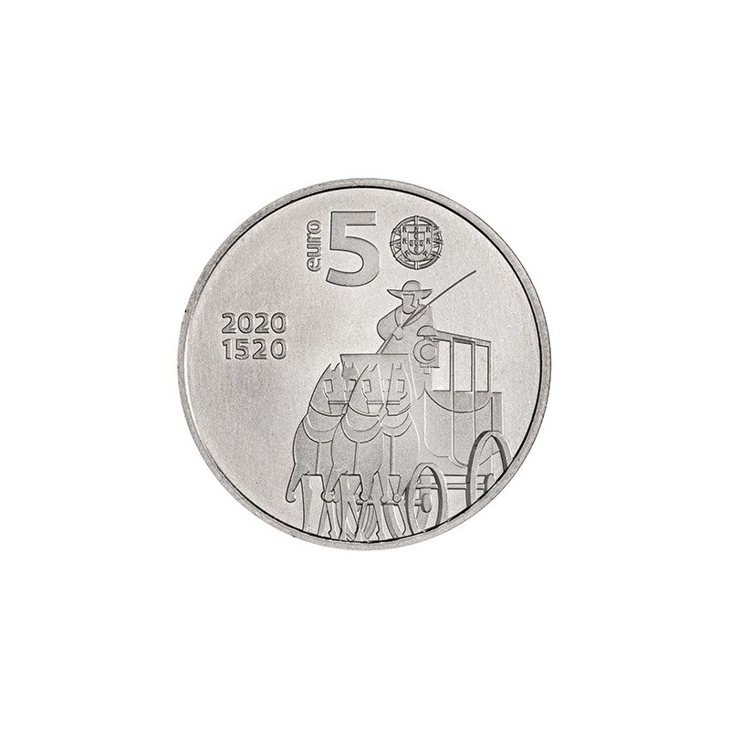 euroerme érme 5 Euro Portugália 2020 - 500 éves a portugál posta (UNC)