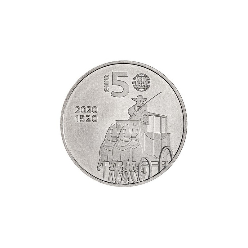 Euromince mince 5 Euro Portugalsko 2020 - 500 rokov portugalskej po...