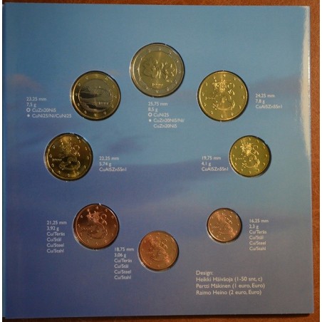 euroerme érme Finnország 1999 - 8 részes forgalmi sor (BU)