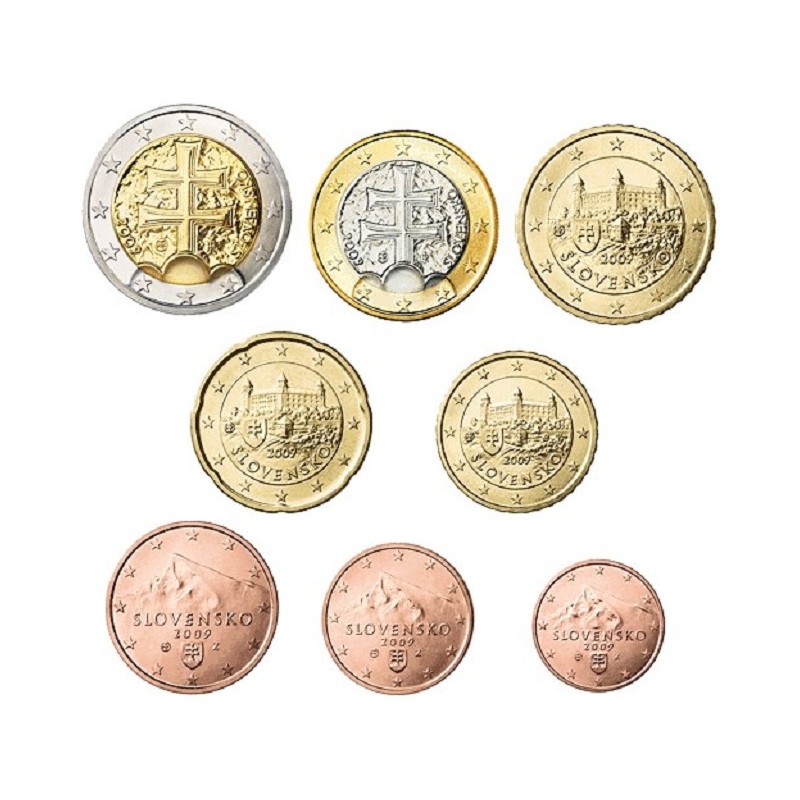 eurocoin eurocoins Set of Slovak coins 2015 (UNC)