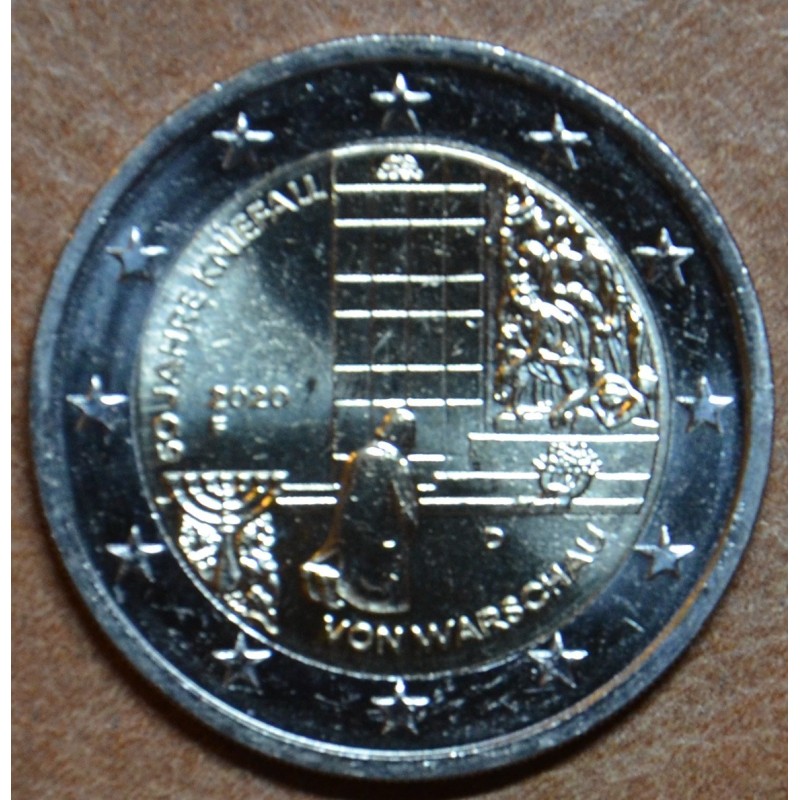 Euromince mince 2 Euro Nemecko 2020 \\"F\\" Varšavské pokľaknutie (...