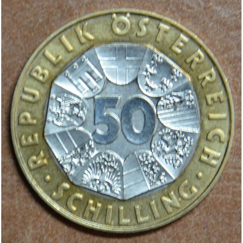 euroerme érme Ausztria 50 schilling 2001 (UNC)