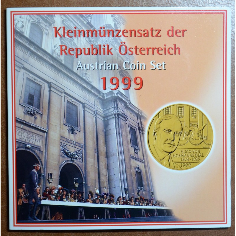 euroerme érme Ausztria 6 érme 1999 (BU)