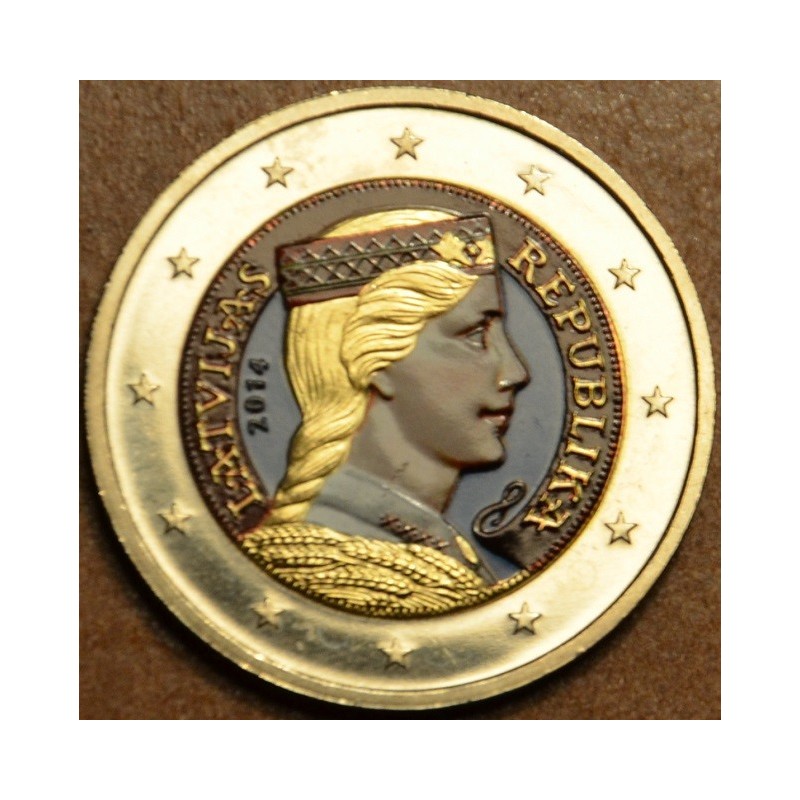 Euromince mince 2 Euro Lotyšsko 2014 (farebná UNC)