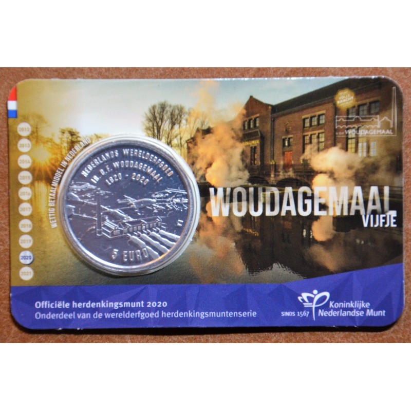 euroerme érme 5 Euro Hollandia 2020 - Woudagemaal (UNC)