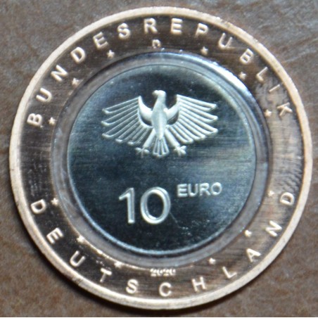 eurocoin eurocoins 10 Euro Germany \\"D\\" 2020 On the land (UNC)