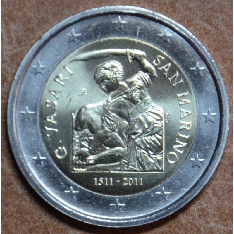 Euromince mince 2 Euro San Marino 2011 - 500 rokov od narodenia Vas...