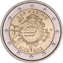 2 Euro San Marino 2012 - 10 years of Euro (UNC)