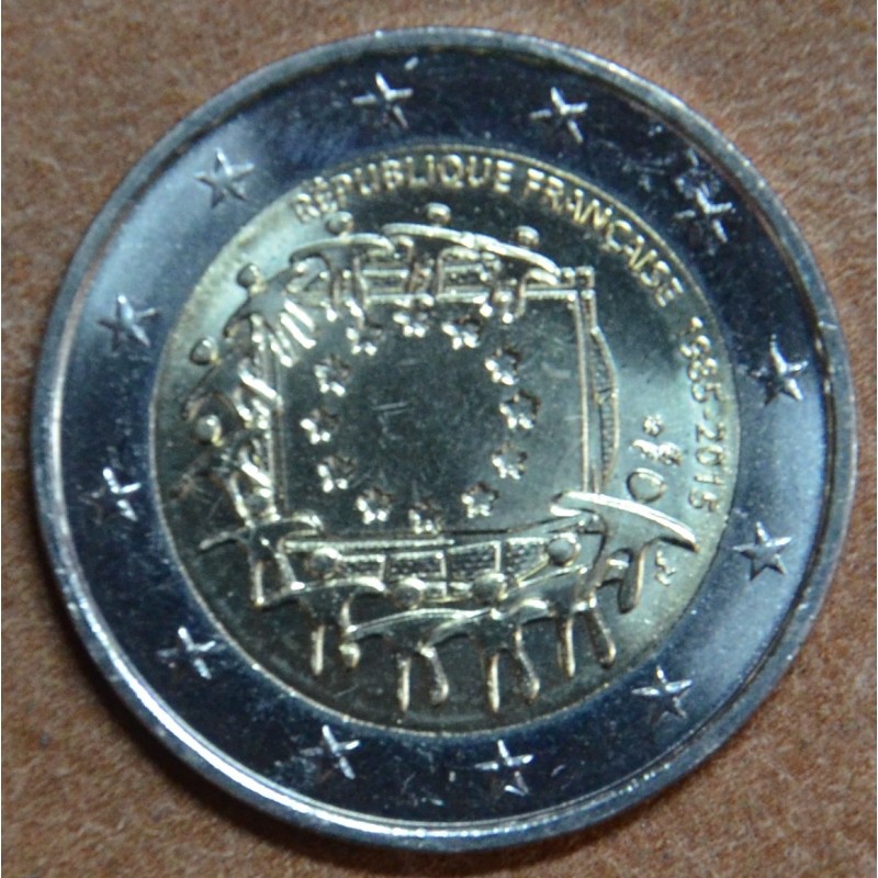 euroerme érme 2 Euro Franciaország 2015 - Az európai lobogó 30 éve ...