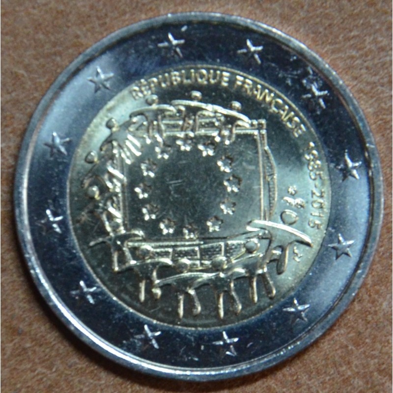 Euromince mince 2 Euro Francúzsko 2015 - 30 rokov Europskej vlajky ...